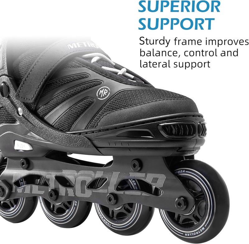 METROLLER Women Inline Skates Men Skates for Adult Female Male Adjustable Inline Skates for Teens Boys - Image 2